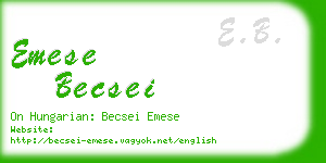 emese becsei business card